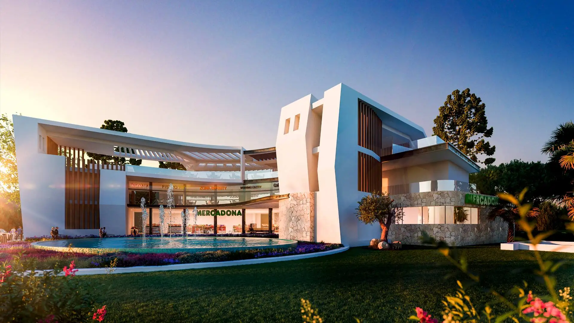 Centro Comercial La Cala en Mijas Malaga W