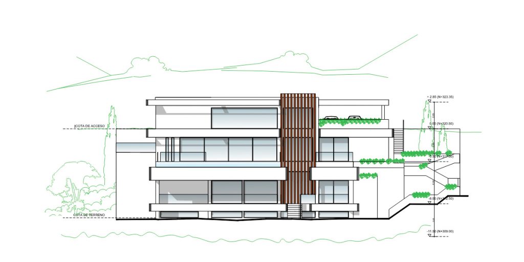 VISTALAGO desde BIM. González & Jacobson Arquitectura