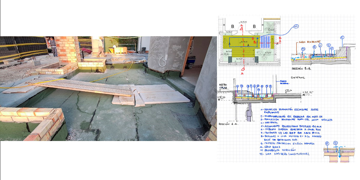 Avances de obra c/Alcalá Marbella. Vivienda unifamiliar