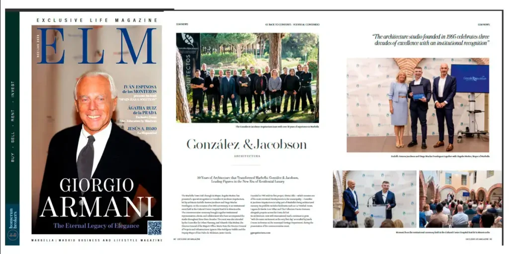 ELM. Reportaje 30 aniversario González & Jacobson Arquitectura