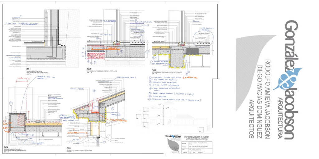Detalles constructivos vivienda en Marbella