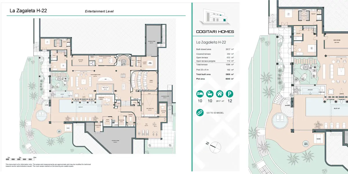 Planos Villa de lujo en Coto de la Zagaleta
