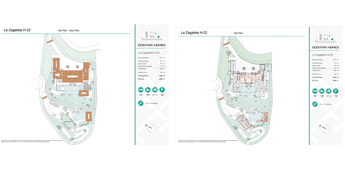 Planos Villa de lujo en Coto de la Zagaleta