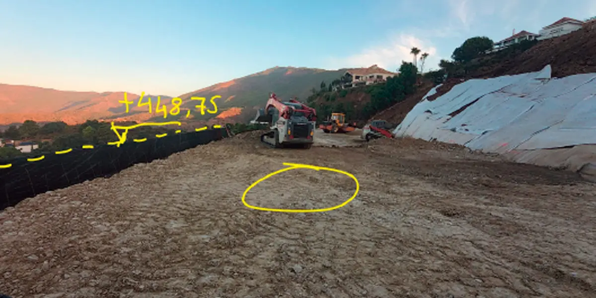 Compactación del terreno. Coto La Zagaleta