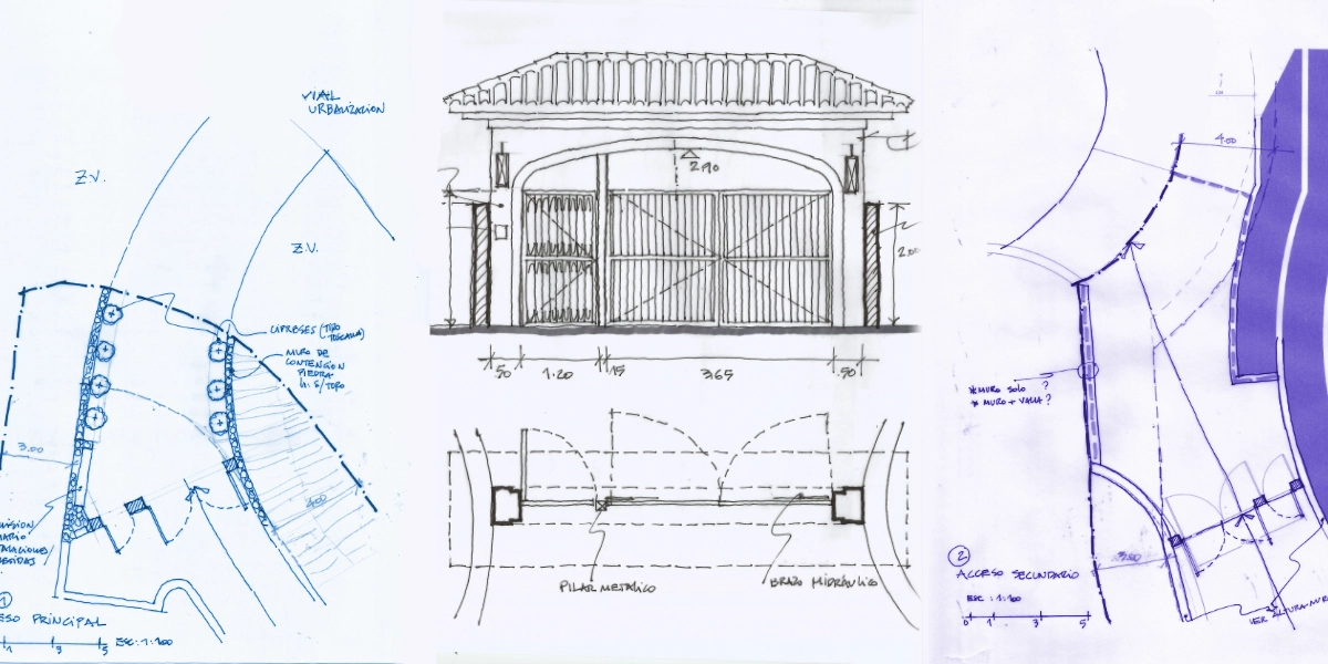 Portón de acceso para villa de lujo en la Zagaleta 2