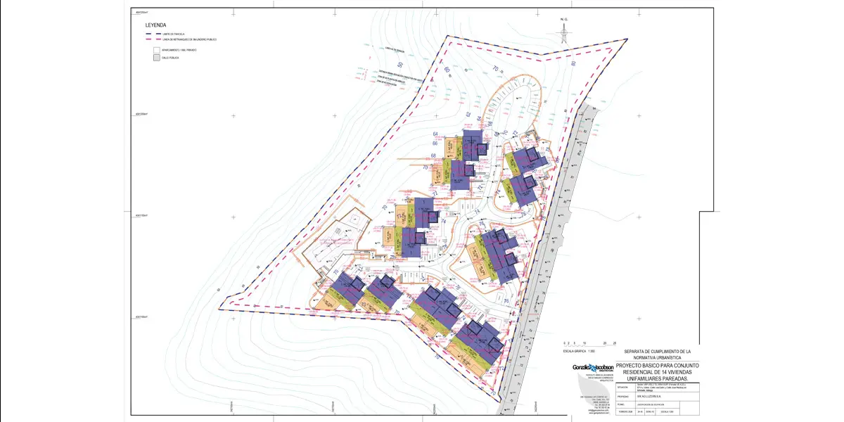 Estudio de emplazamiento. 14 viviendas en Elviria