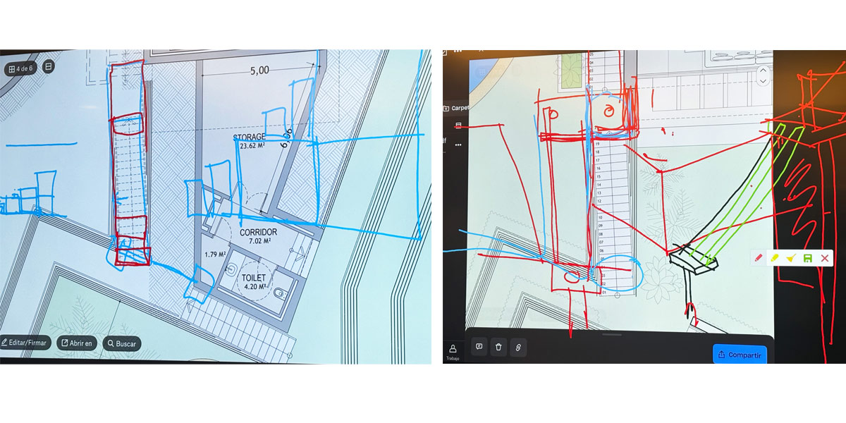 Escalera y detalles en Solarium xa villa en La Zagaleta