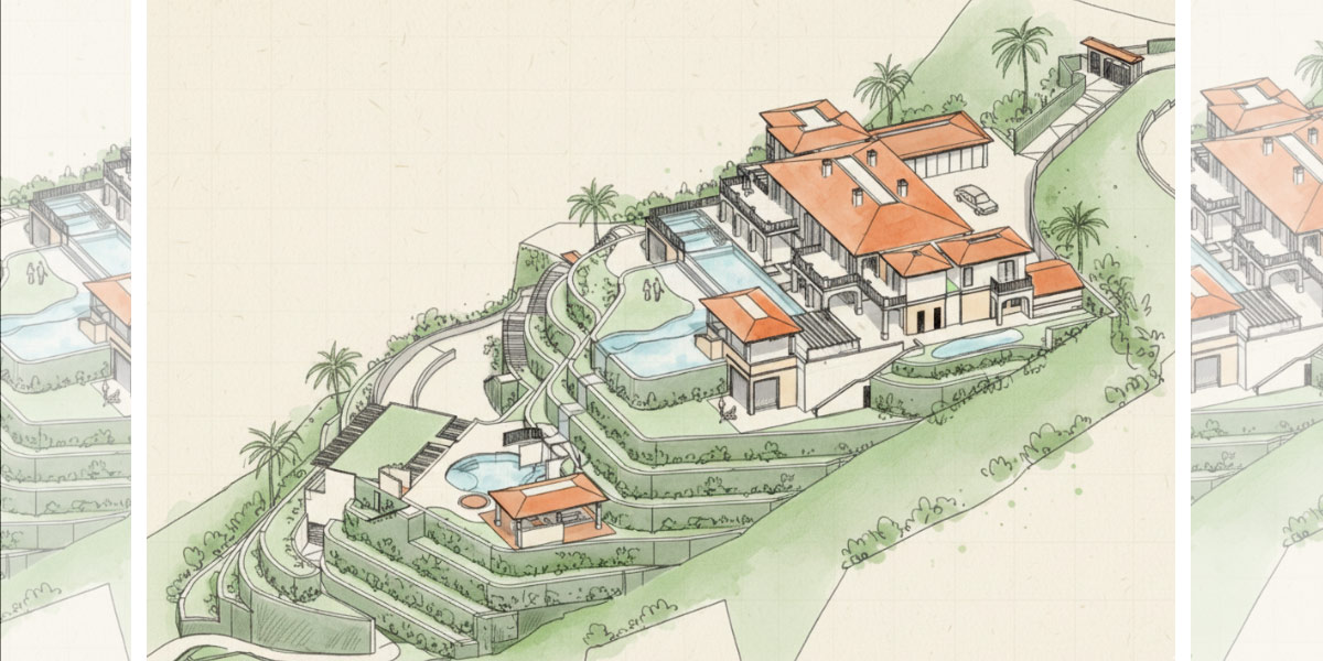 Villa en La Zagaleta. Adaptación al terreno