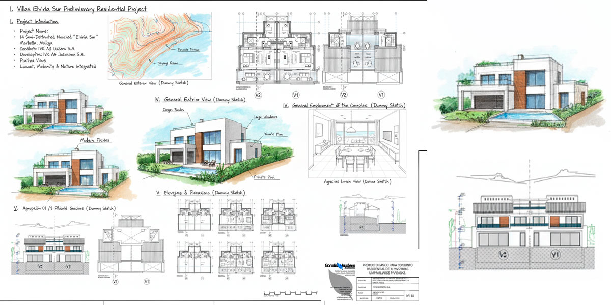 Proyecto preliminar residencial ELVIRIA SUR